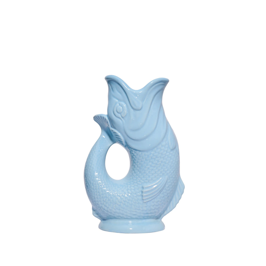 Pale Blue Gluggle Jug: Mini