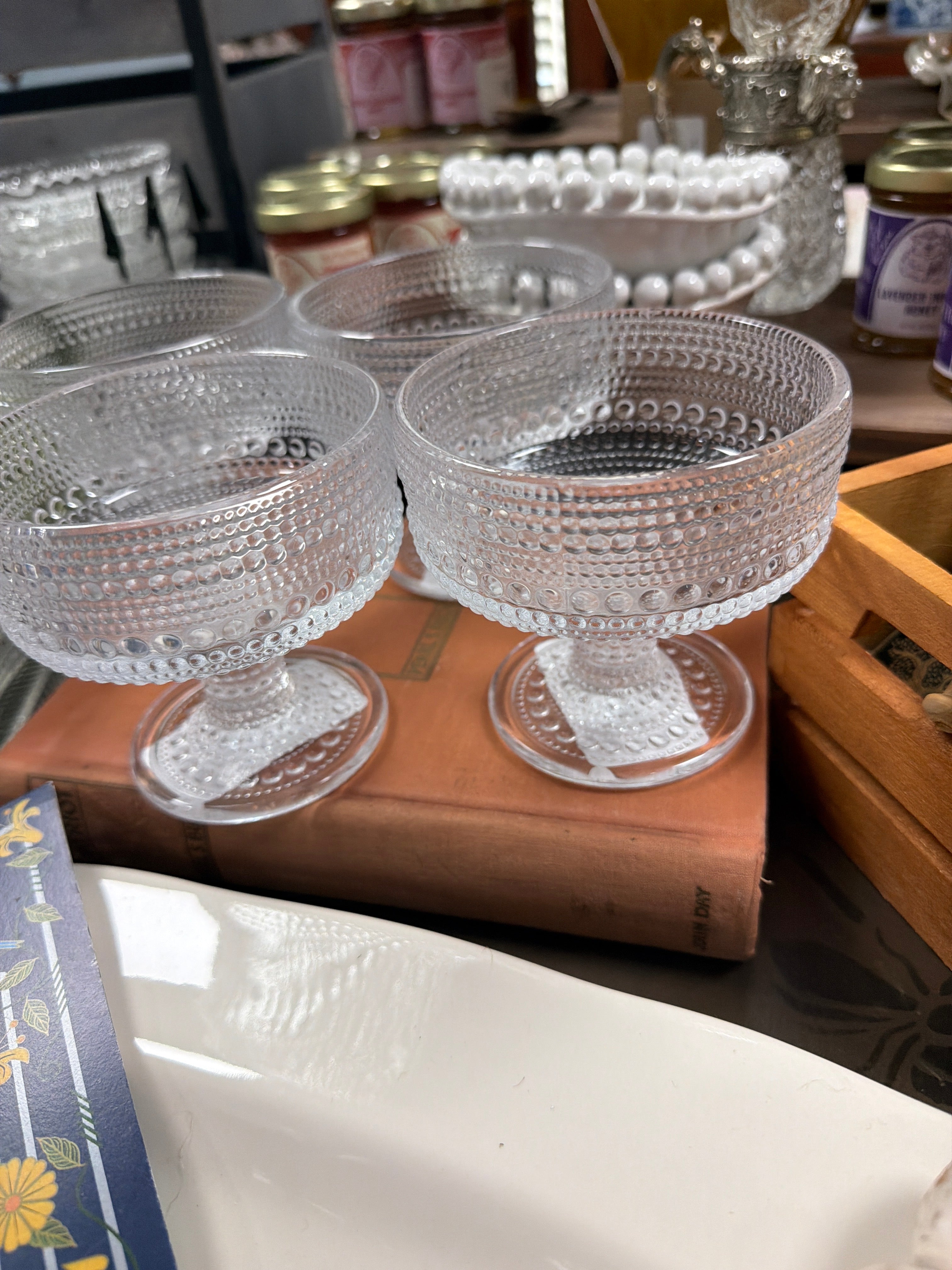 Beaded Coupe Glass