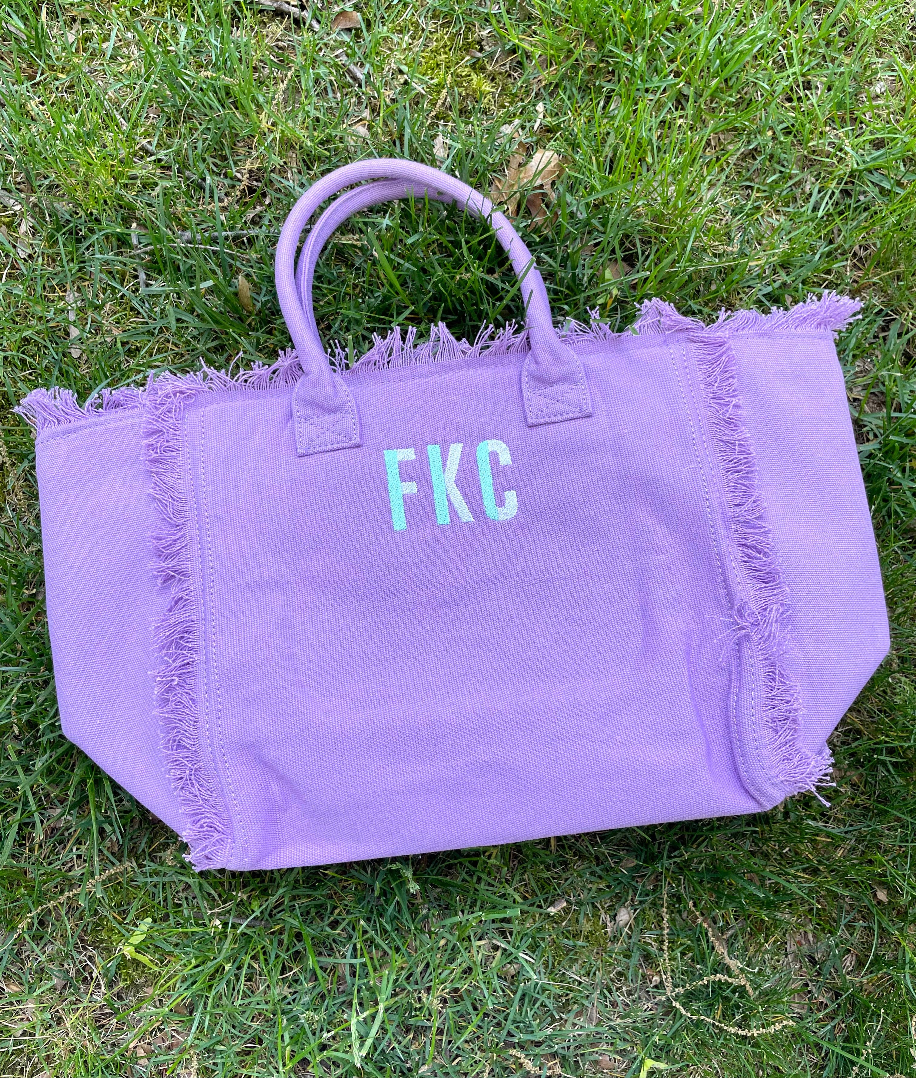 CALYPSO FRINGE TOTE: NO PERSONALIZATION / YELLOW