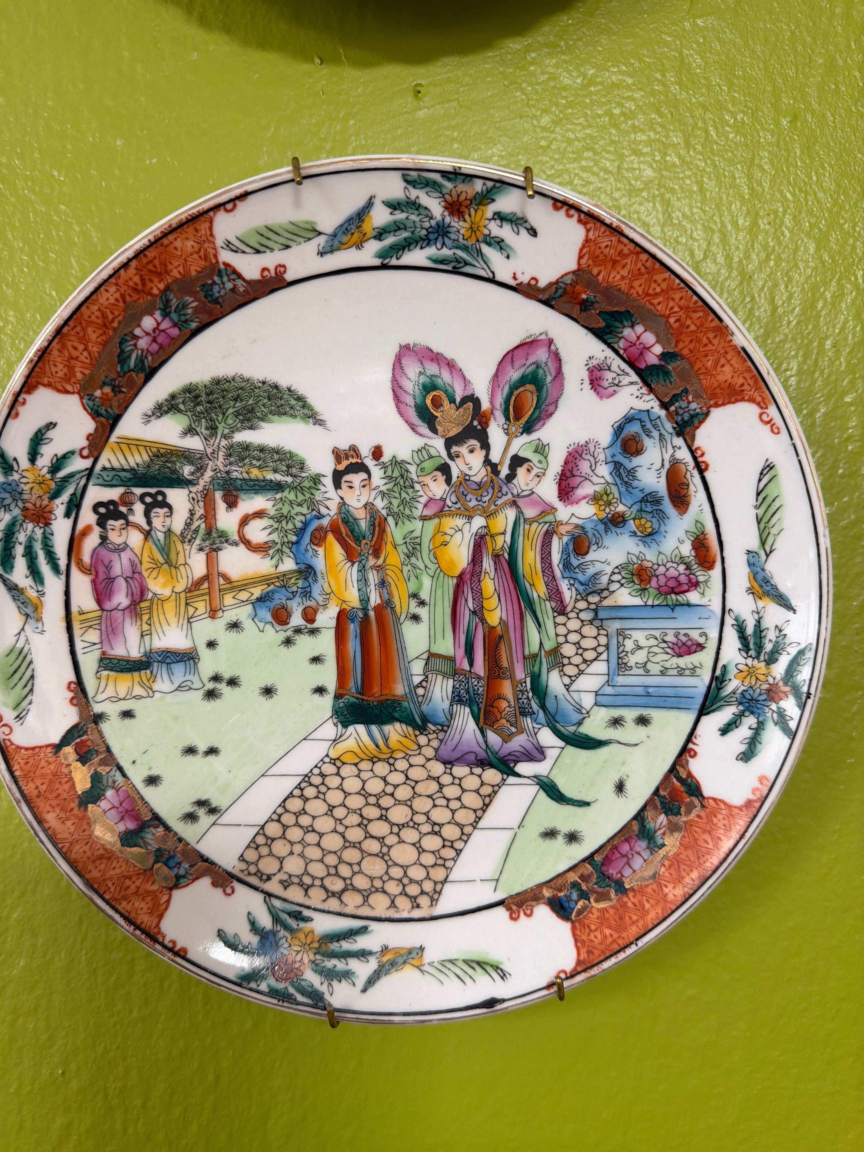 Vintage Famille Rose Plate