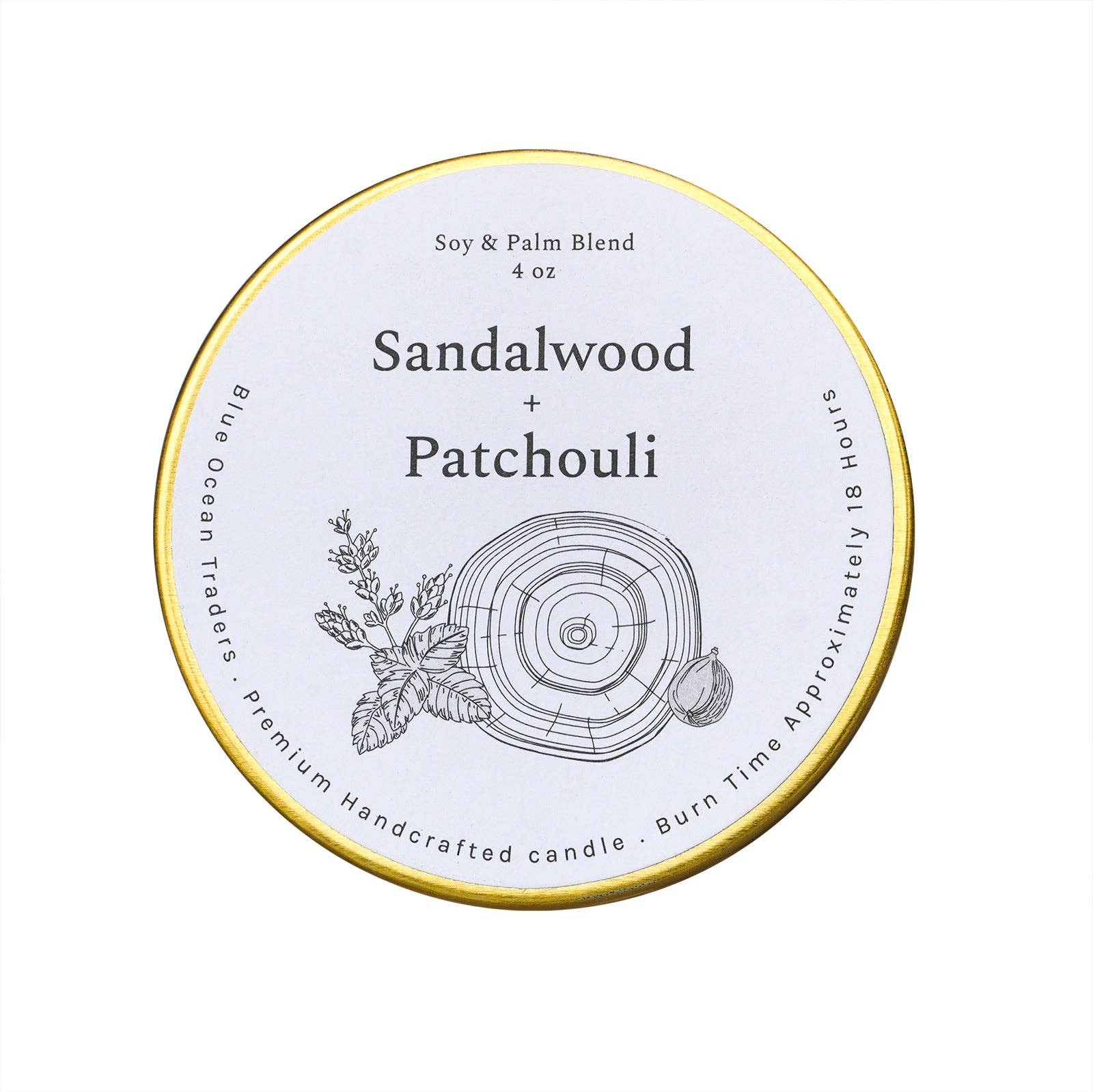 Sandalwood + Patchouli Travel Tin: Small