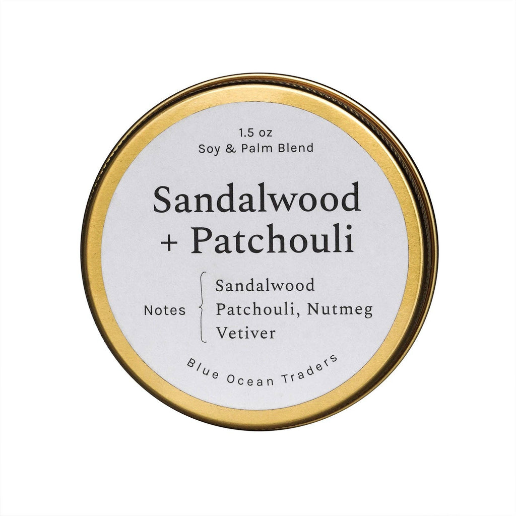 Sandalwood + Patchouli Travel Tin: Small
