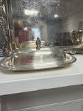 Plated Silver Cloche Butter dish