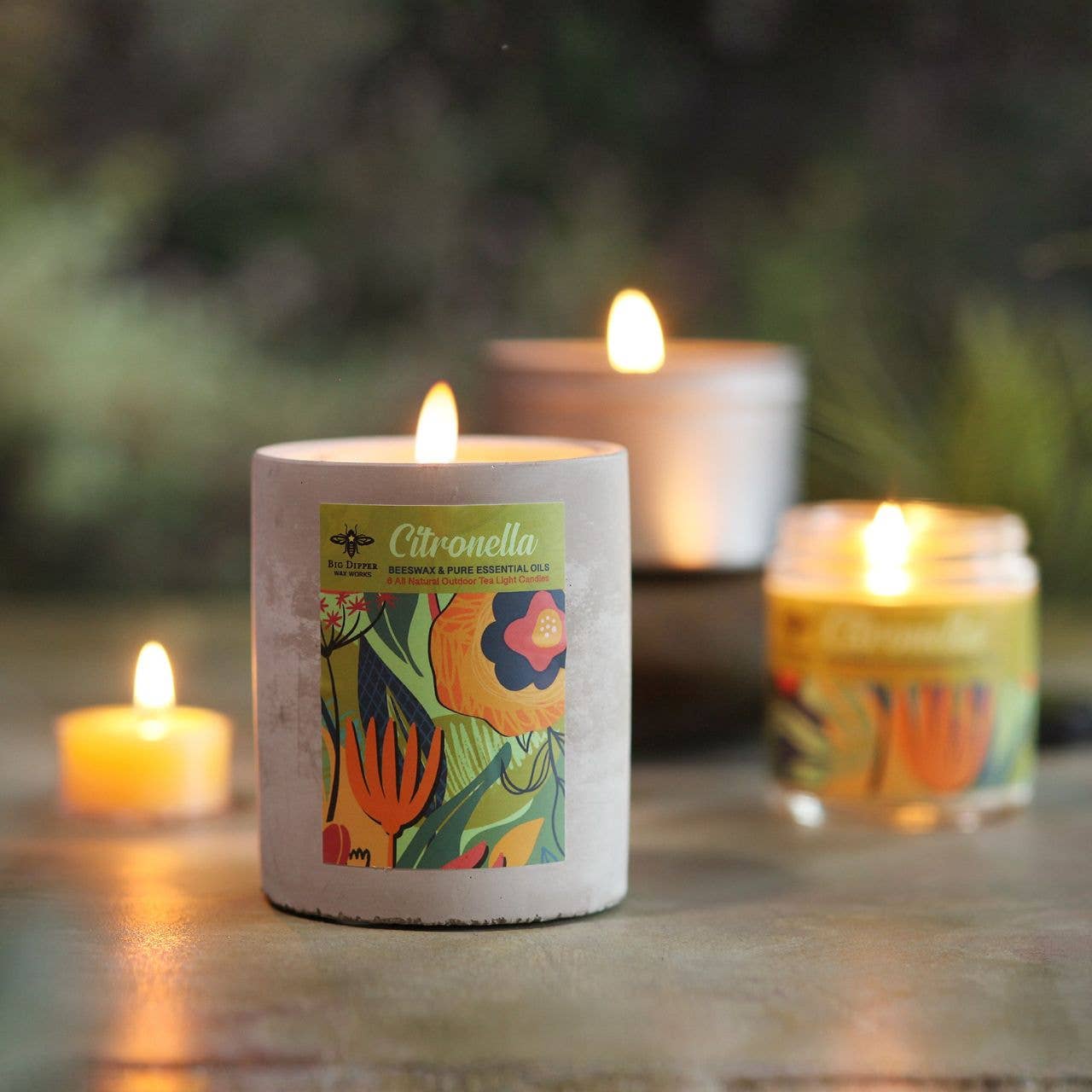 Citronella Candle – Beeswax Blend – 6 oz Tin – 20hr Burn