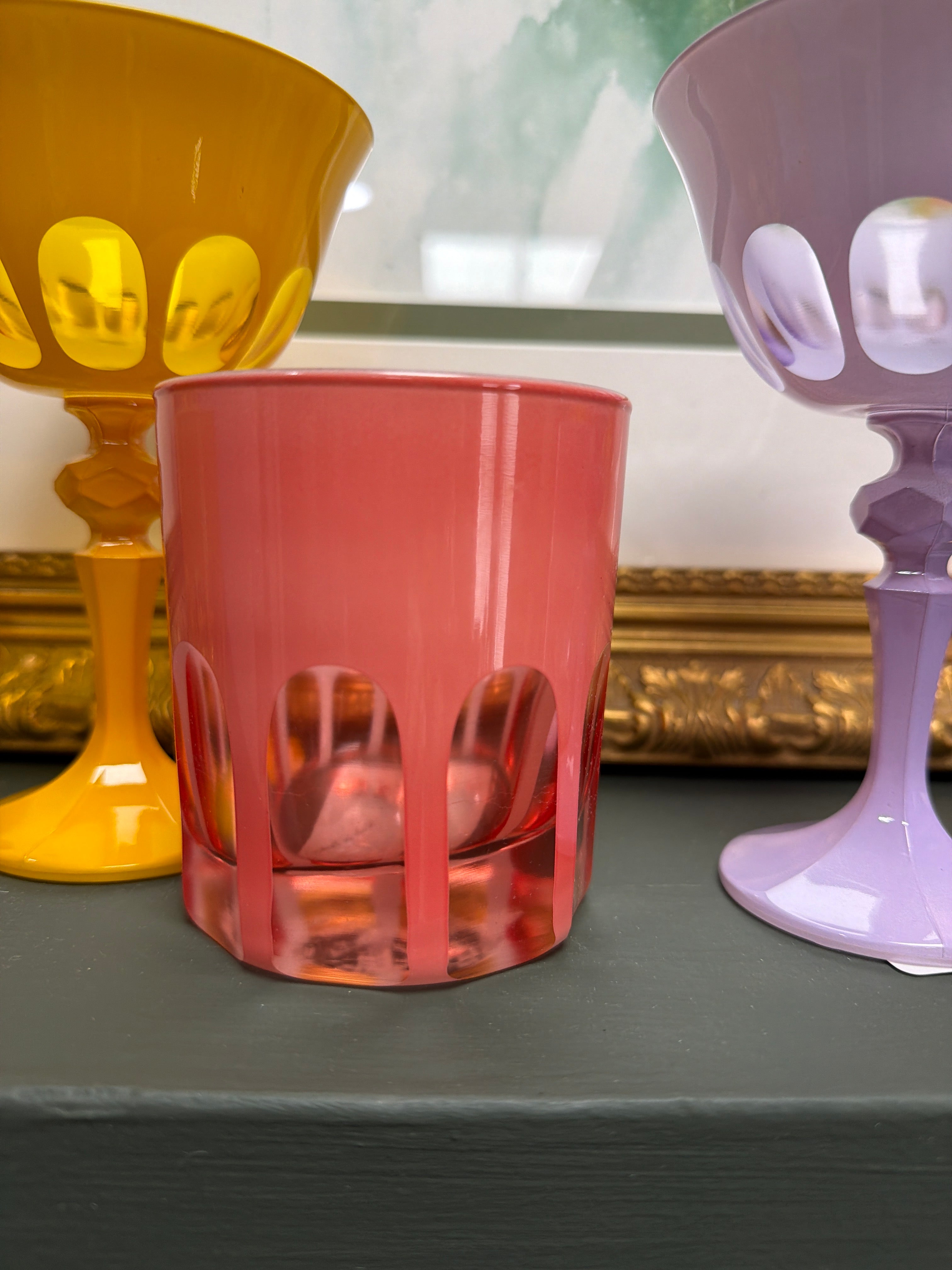 Sir Madam old fashion glass, Salmon