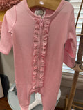 Infant Ruffle Sleeper, light pink