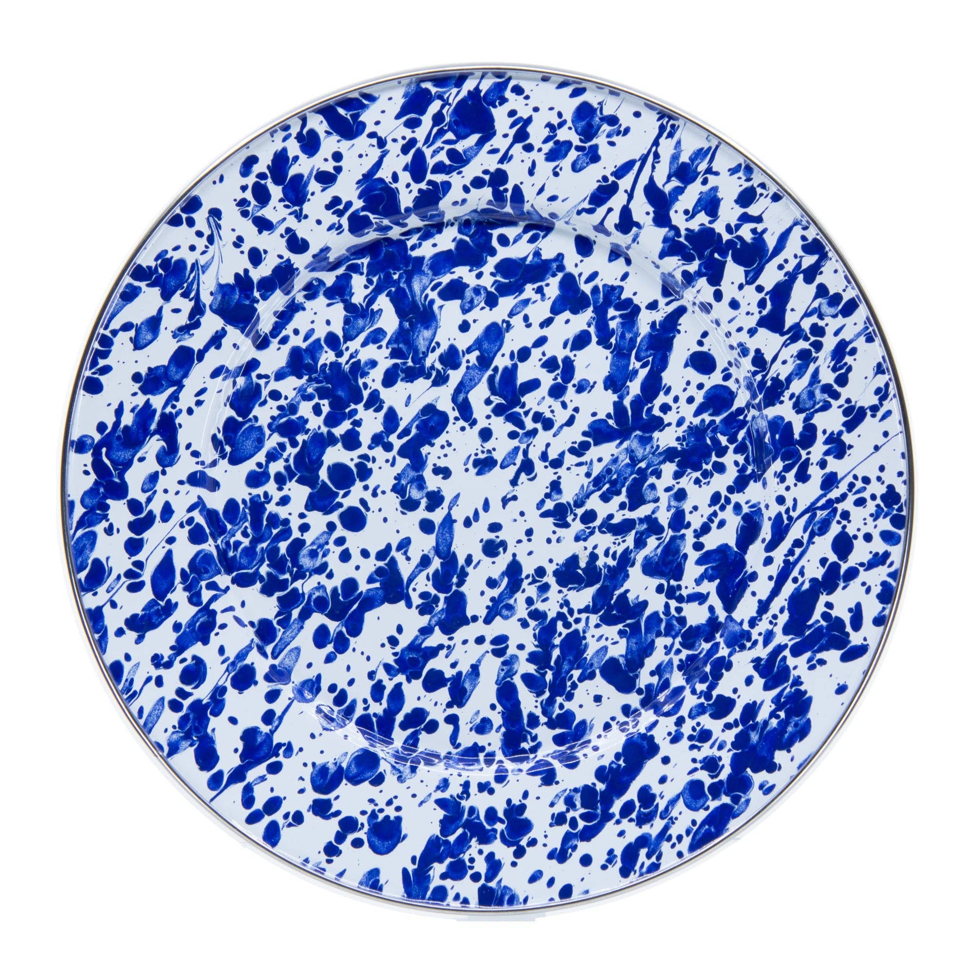 Golden Rabbit Enamelware Swirl Dinner Plate