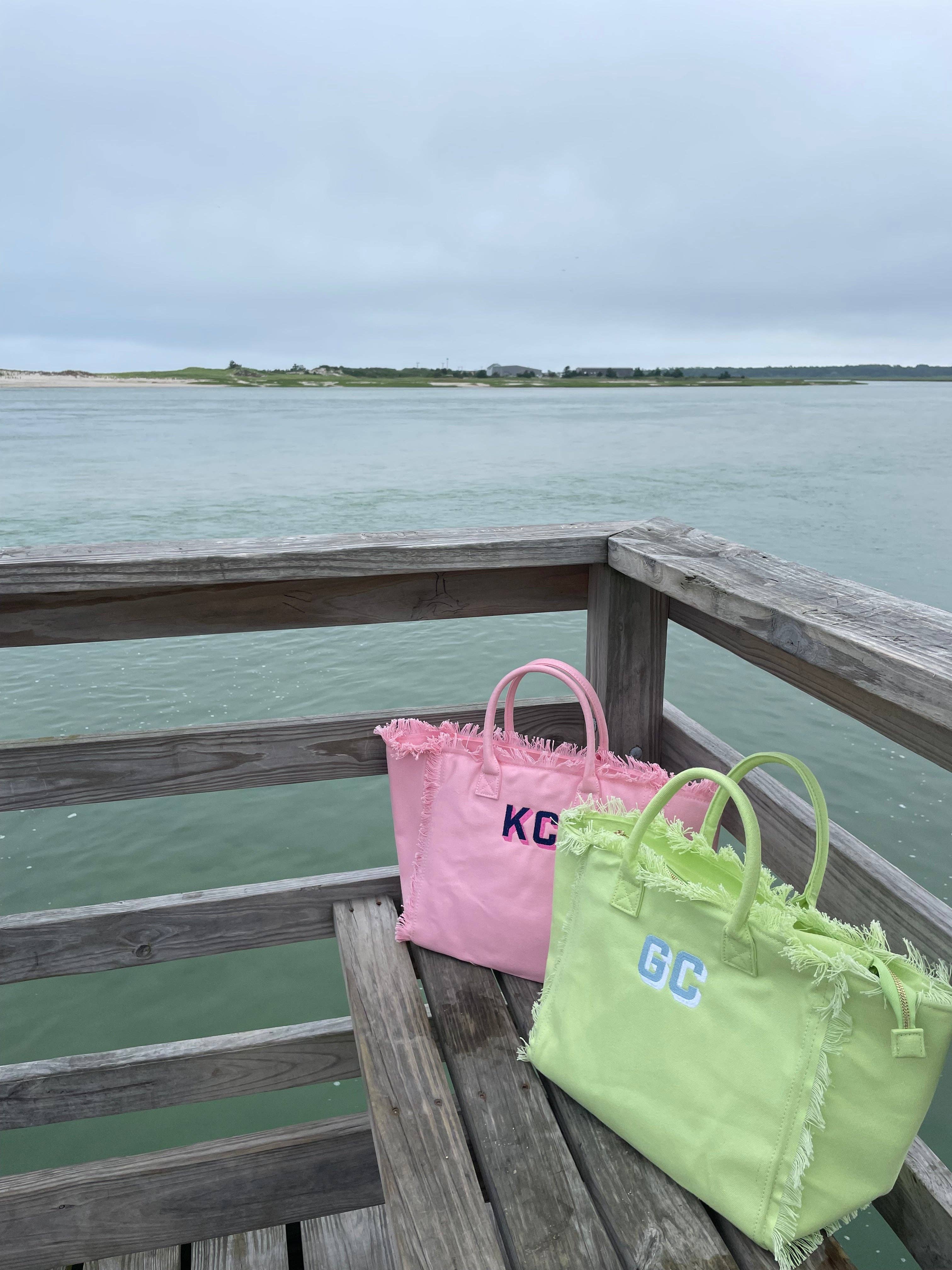 CALYPSO FRINGE TOTE: NO PERSONALIZATION / YELLOW