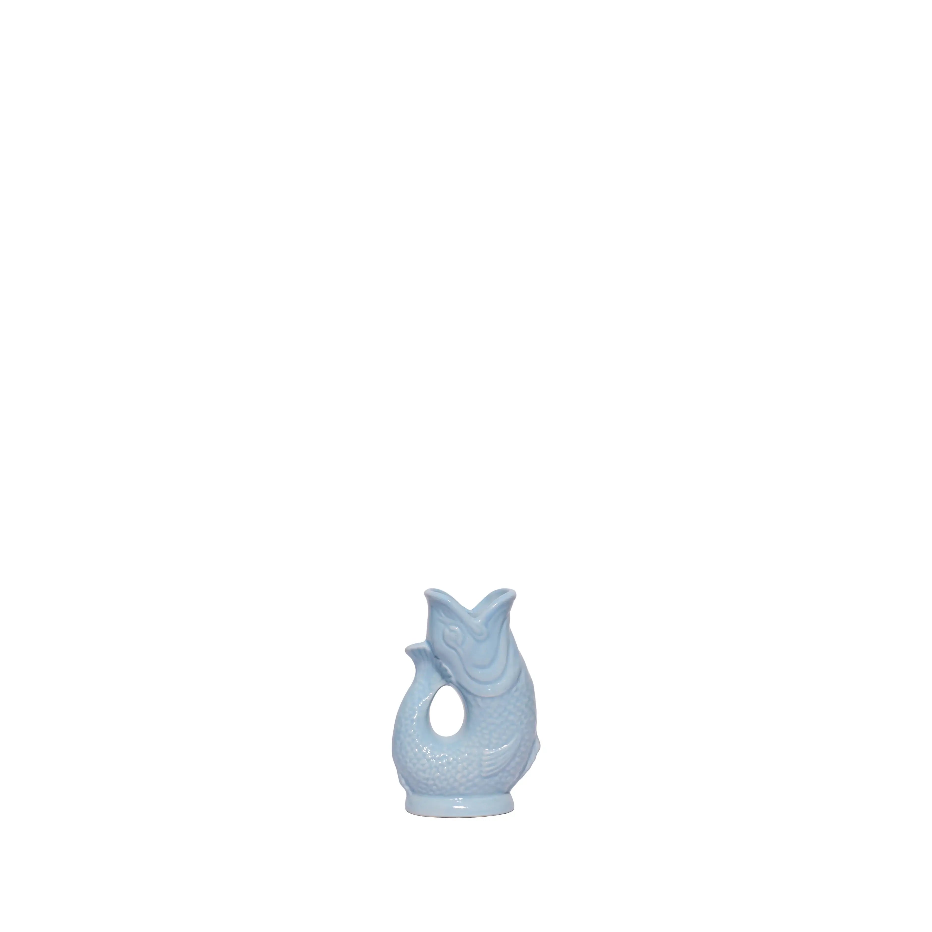 Pale Blue Gluggle Jug: Mini