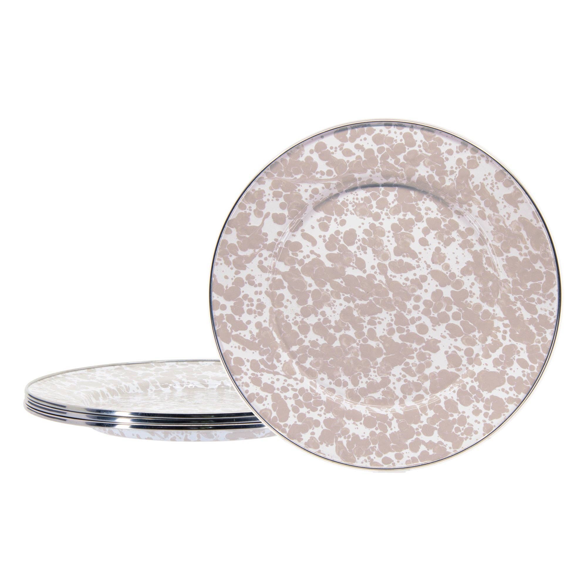 Golden Rabbit Enamelware Swirl Dinner Plate