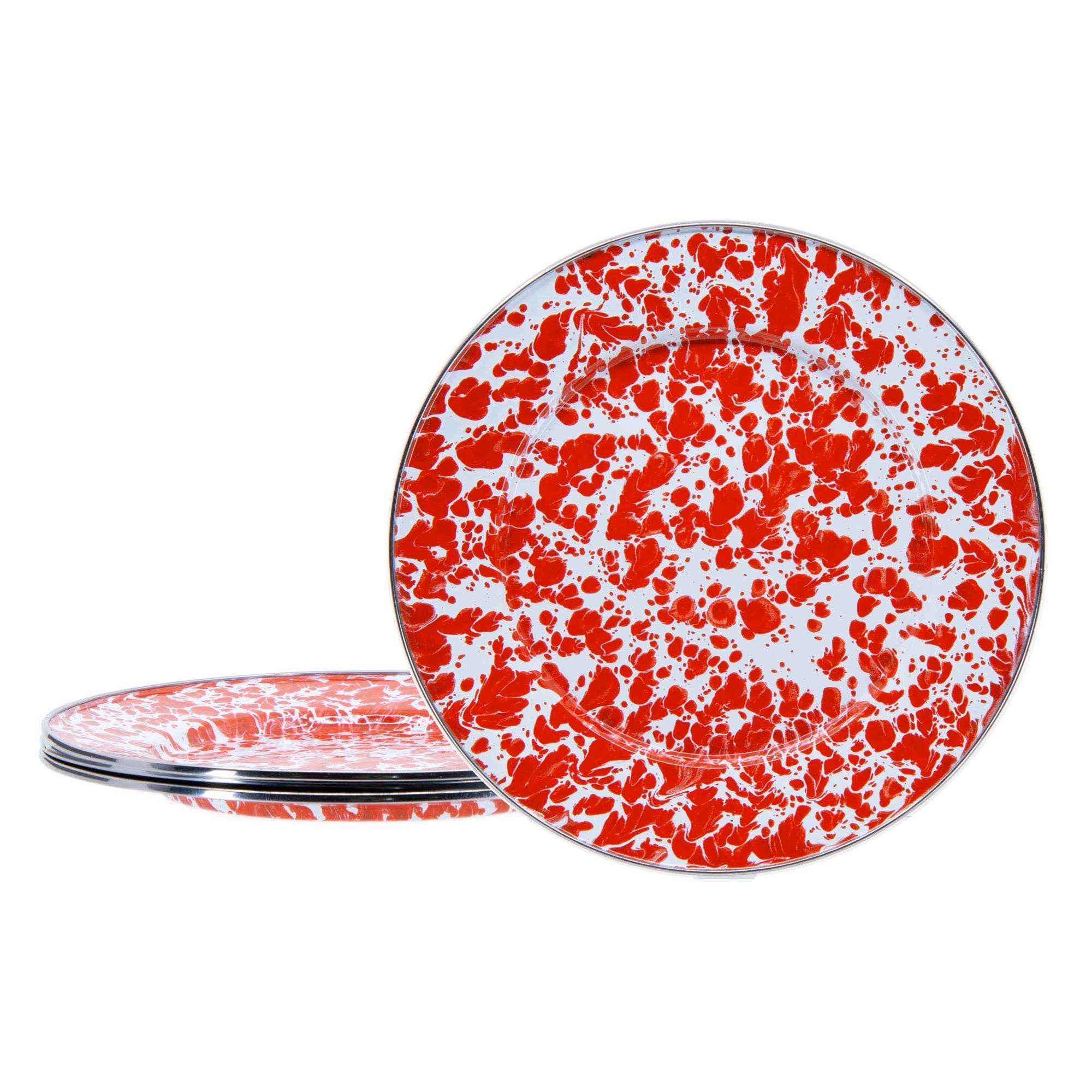 Golden Rabbit Enamelware Swirl Dinner Plate