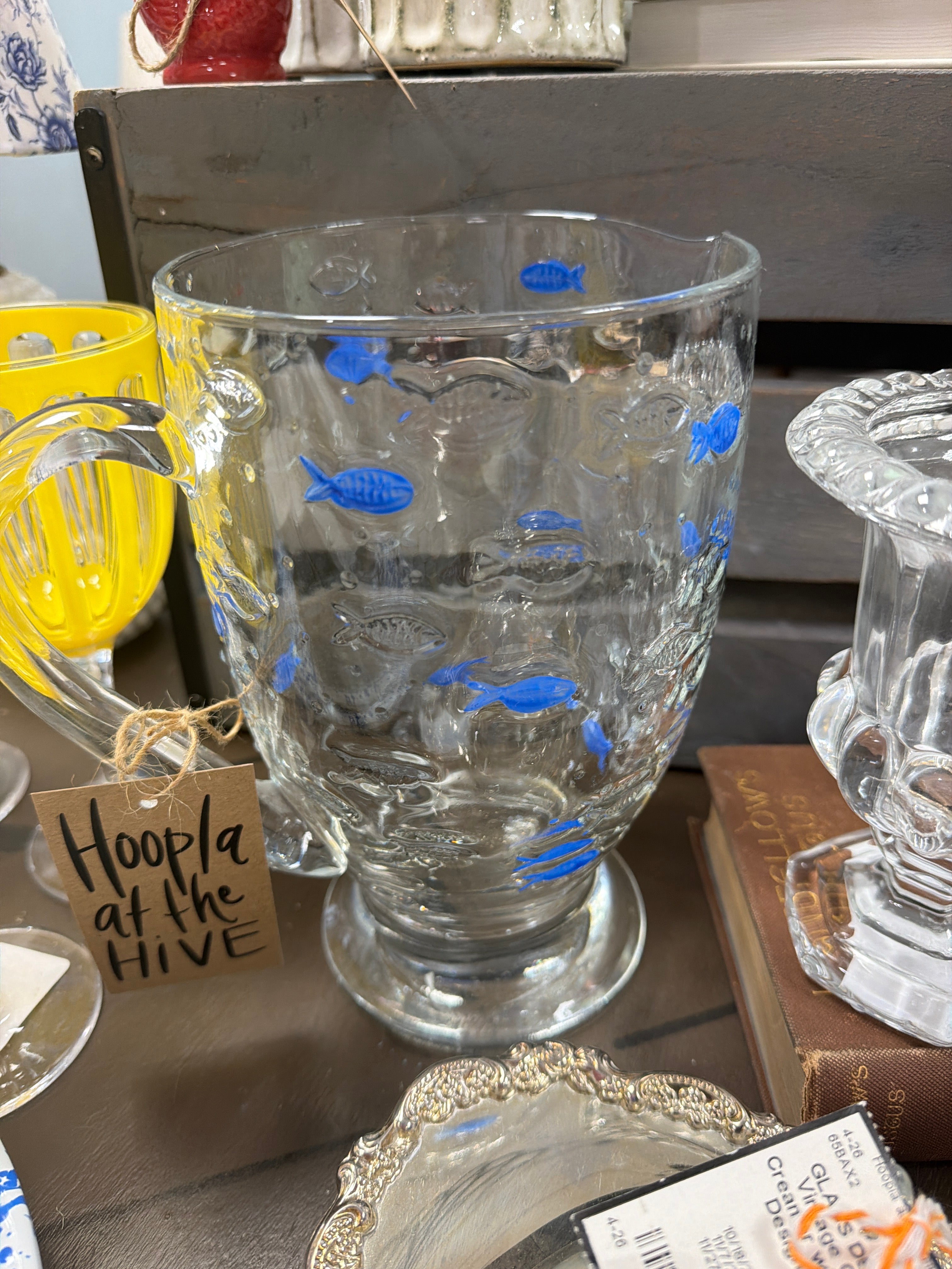 Pitcher with Blue Fish