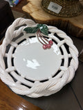 Ceramic Cherry Embellished Tray