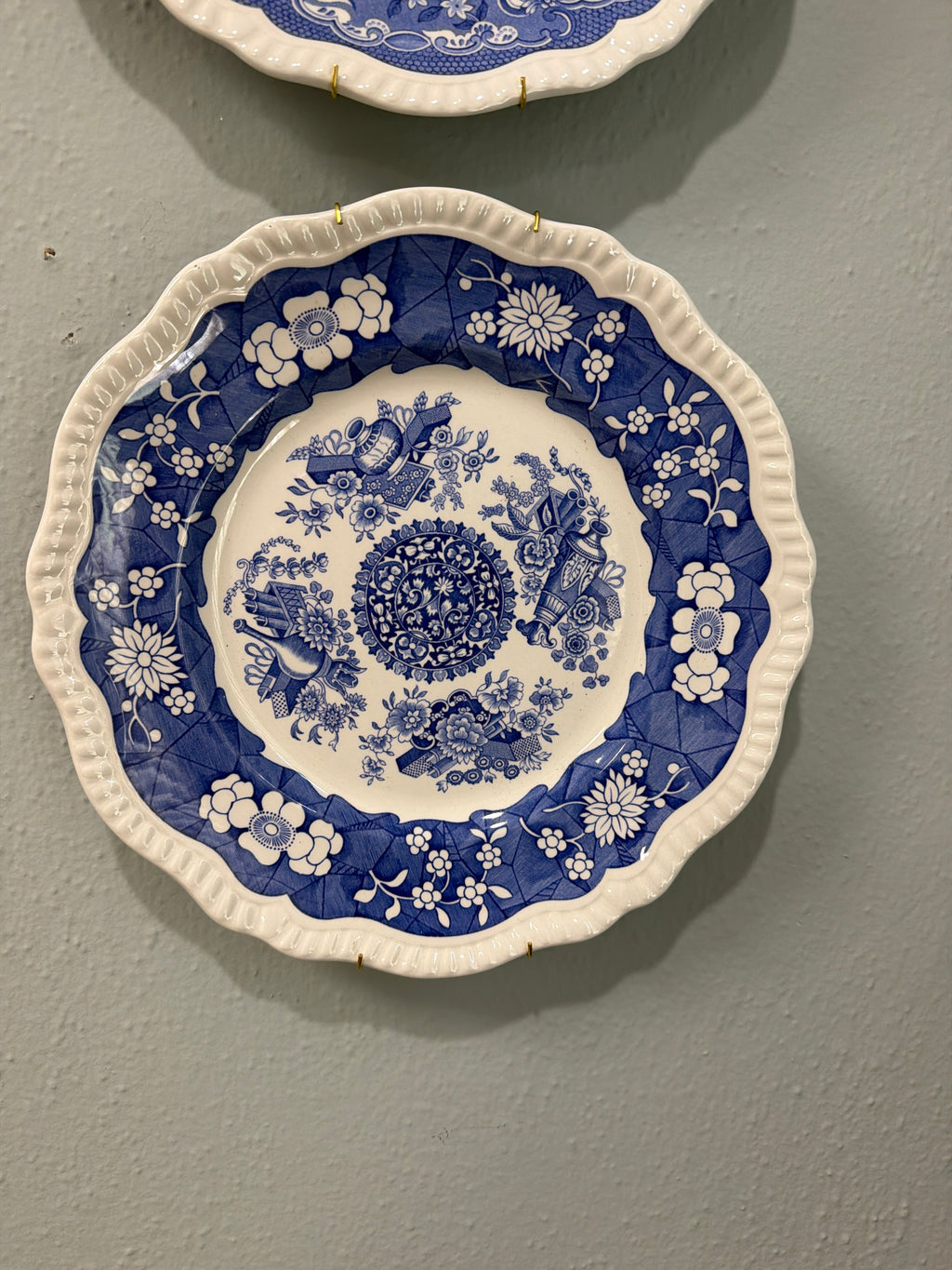 Spode blue and white plate
