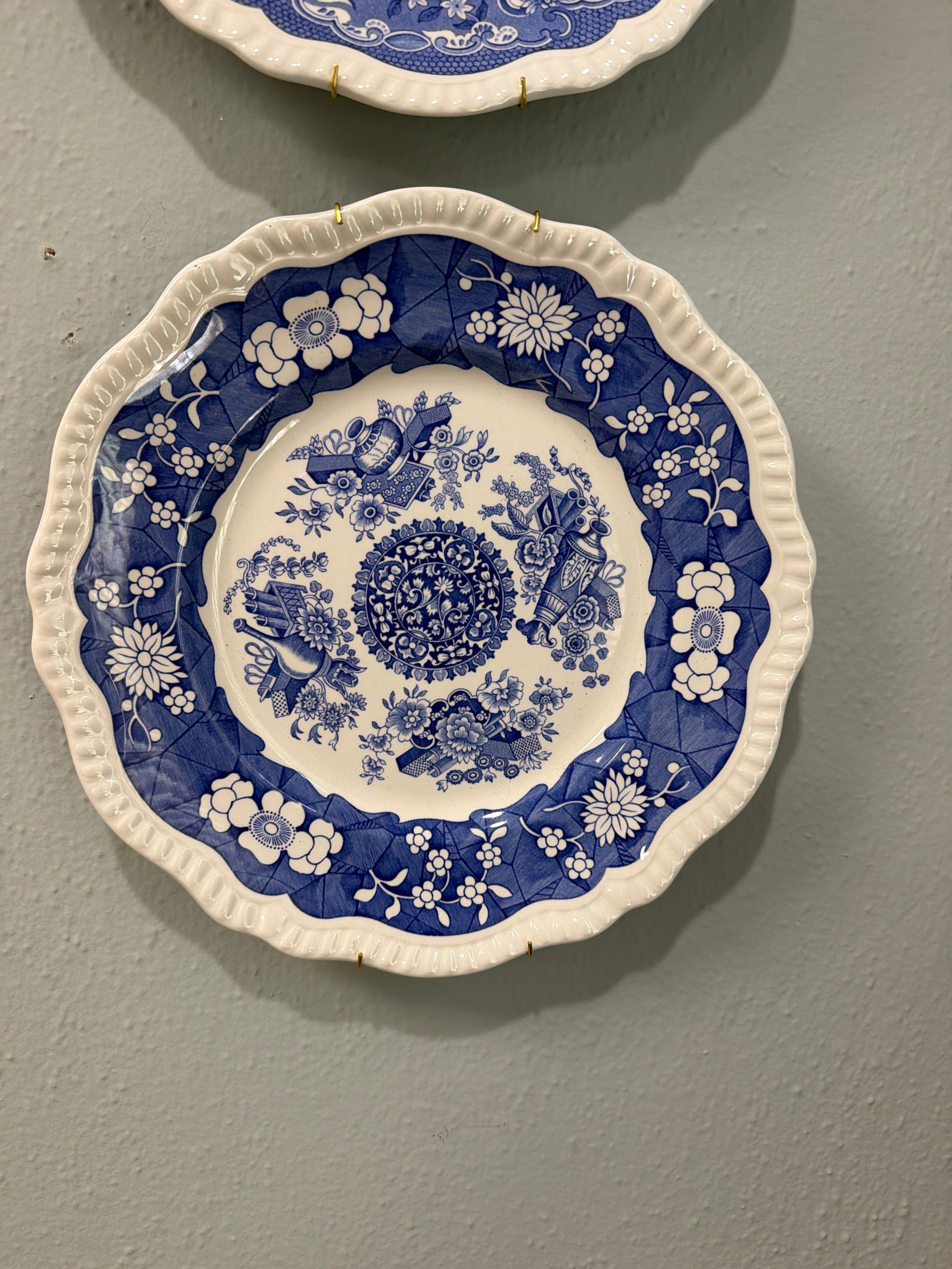 Spode blue and white plate