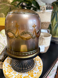 Iridescent Glass Cloche with base
