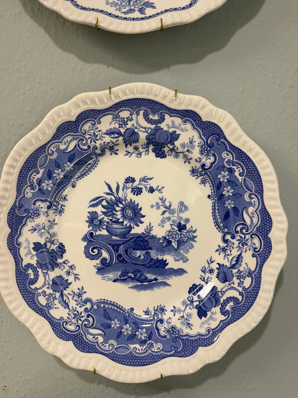 Spode blue and white plate