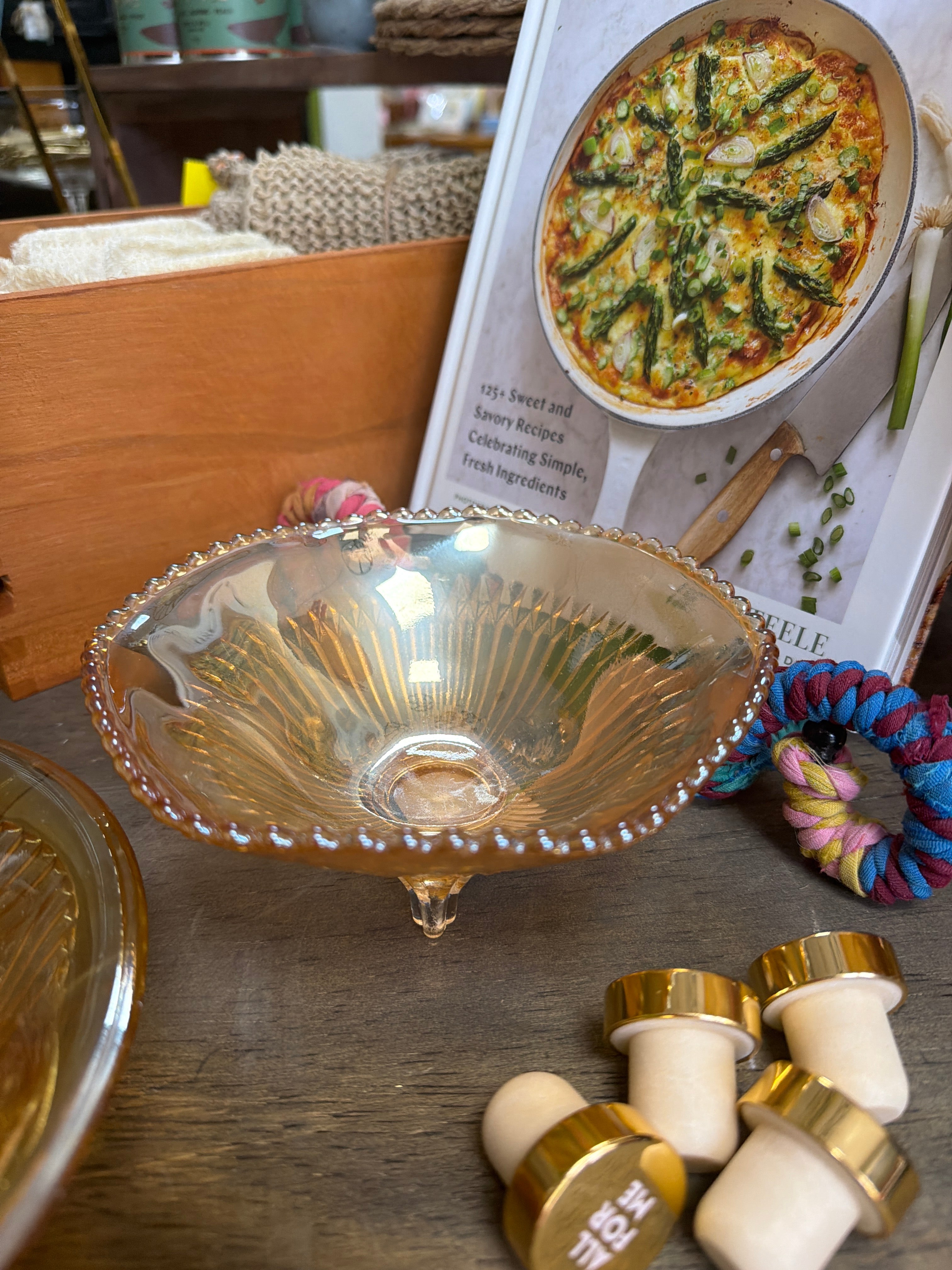 Marigold Carnival Glass, Candy Dish