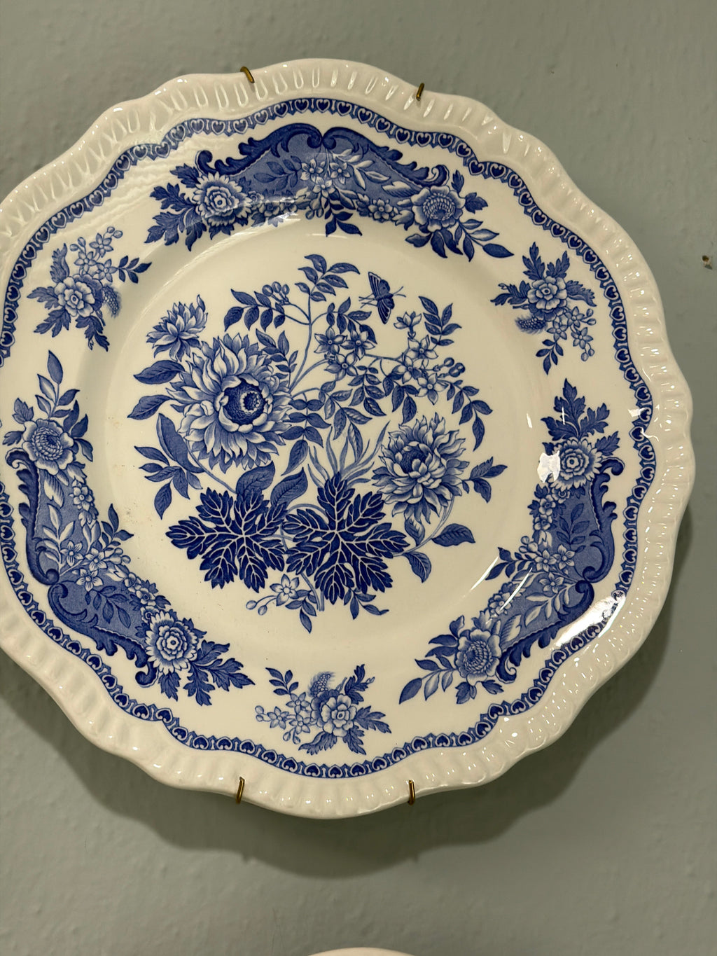 Spode blue and white plate