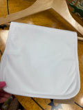 Infant Burb Cloth, White