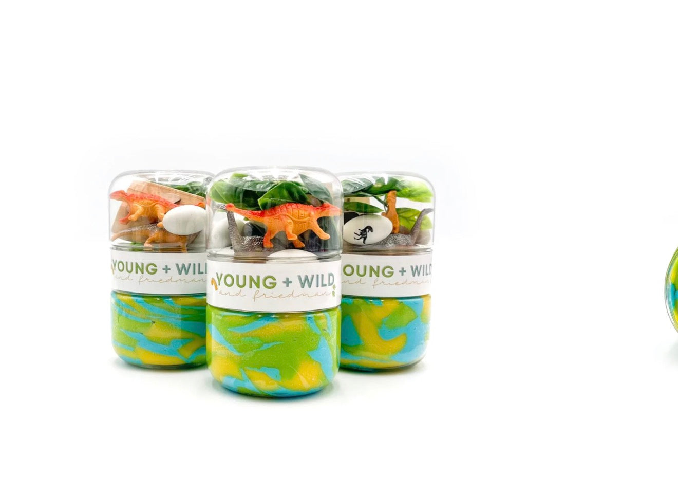 Grab and Go Dough Jar- Dinosaur