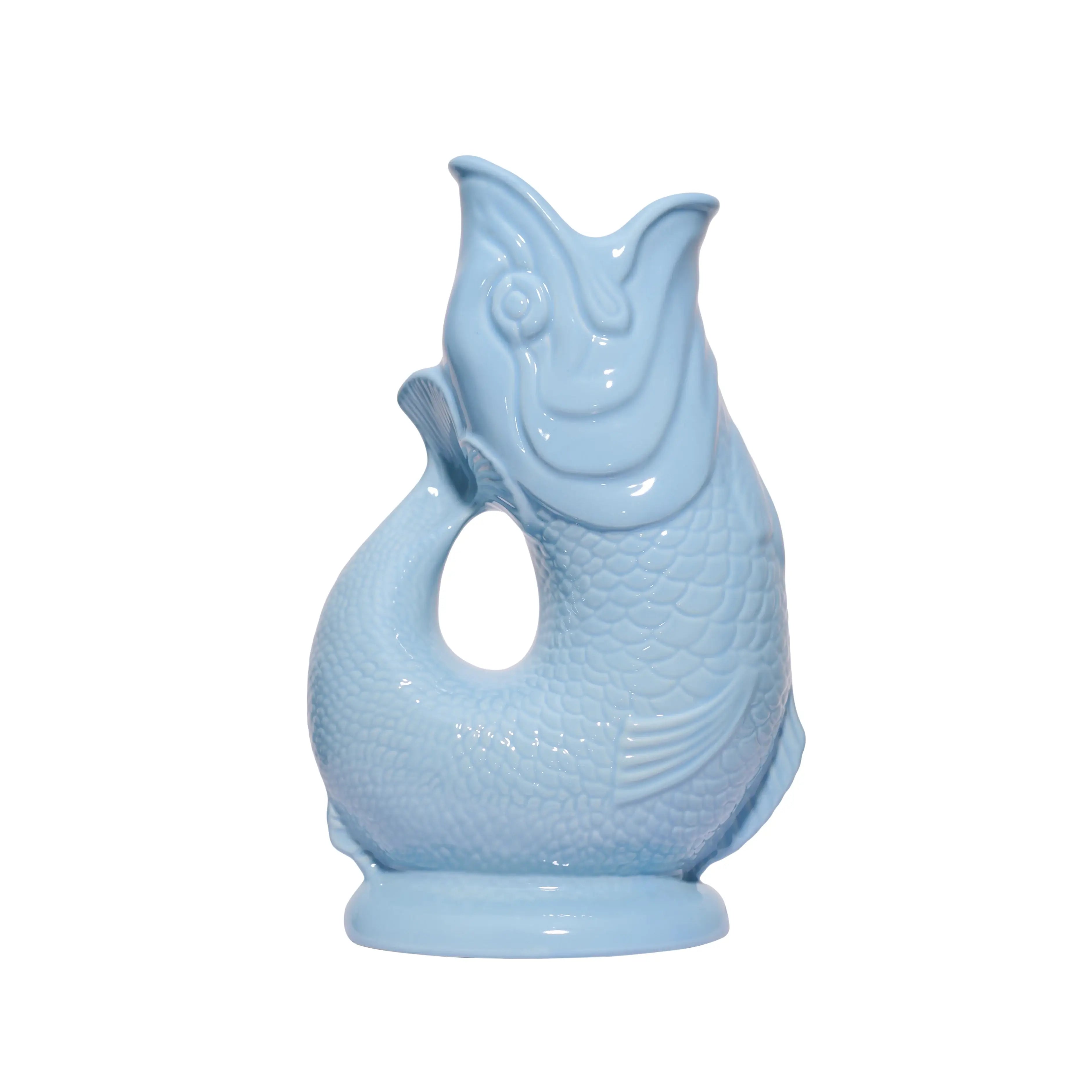 Pale Blue Gluggle Jug: Mini