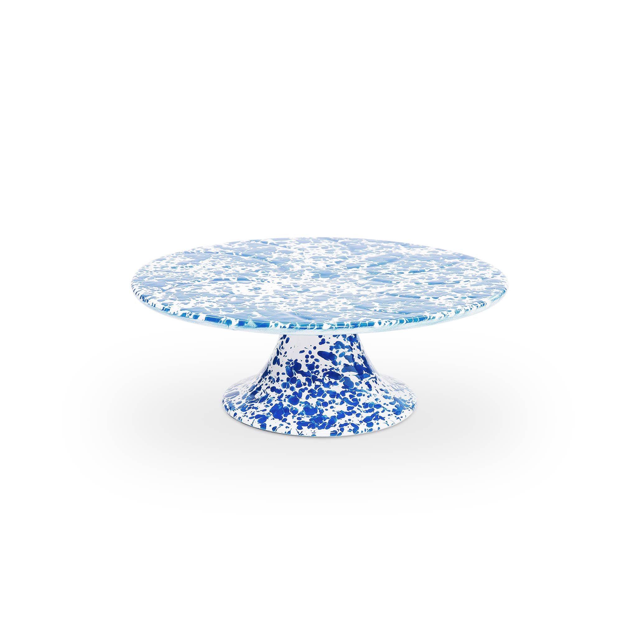 Splatter Enamelware Cake Stand: Red Splatter