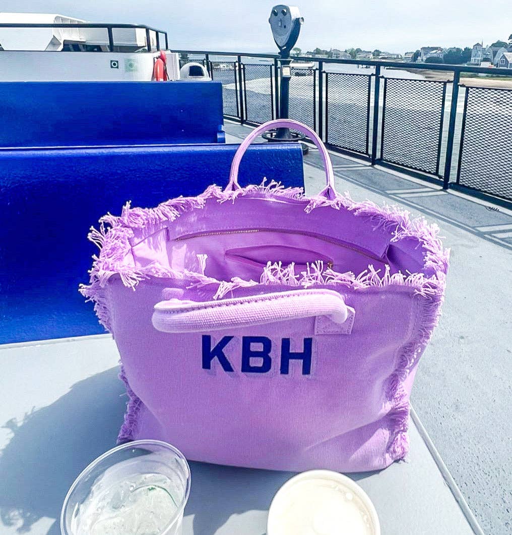CALYPSO FRINGE TOTE: NO PERSONALIZATION / YELLOW