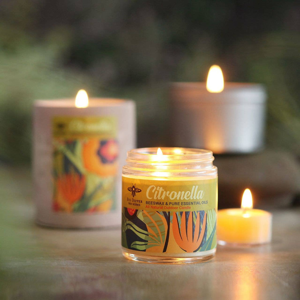 Citronella Candle – Beeswax Blend – 6 oz Tin – 20hr Burn