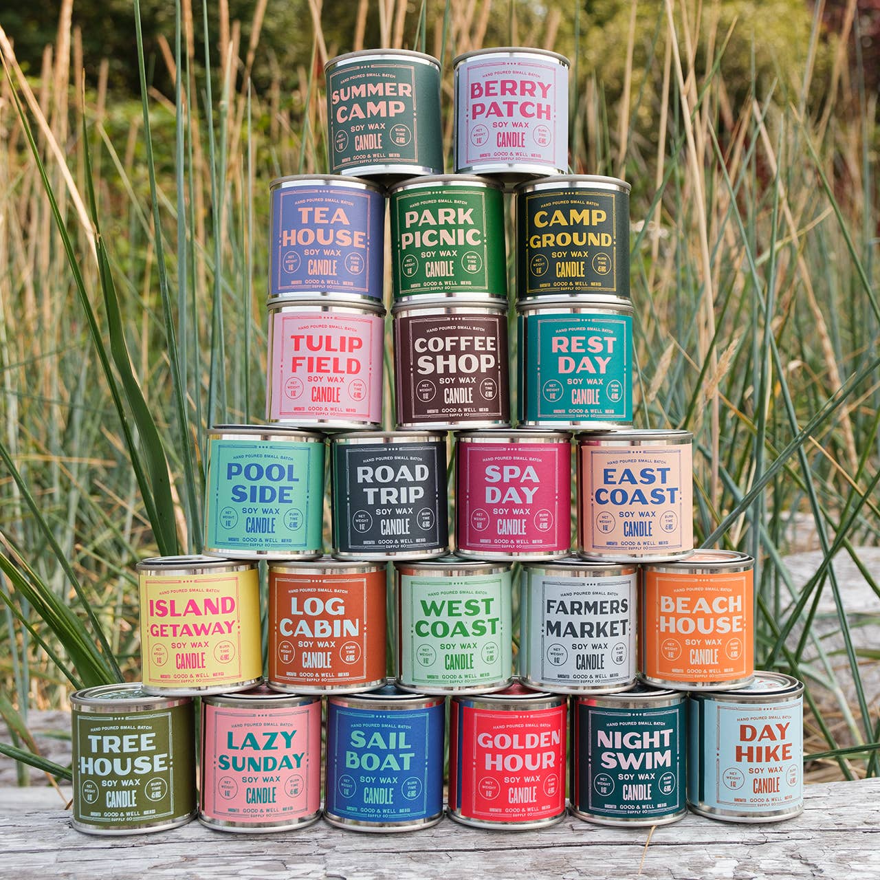 Golden Hour Soy Candle - Happy Place Collection: 1/2 Pint / Cotton Wick