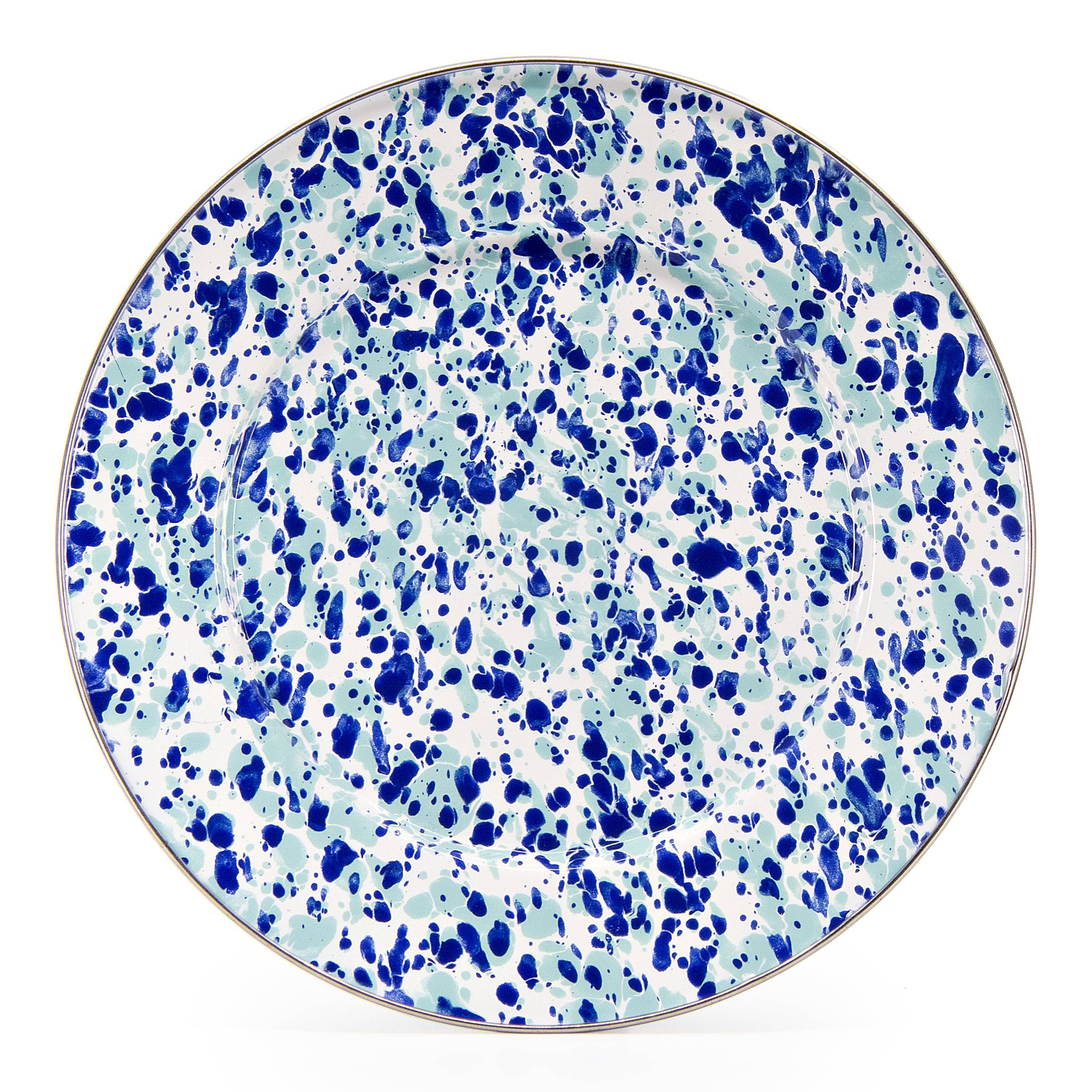Golden Rabbit Enamelware Swirl Dinner Plate
