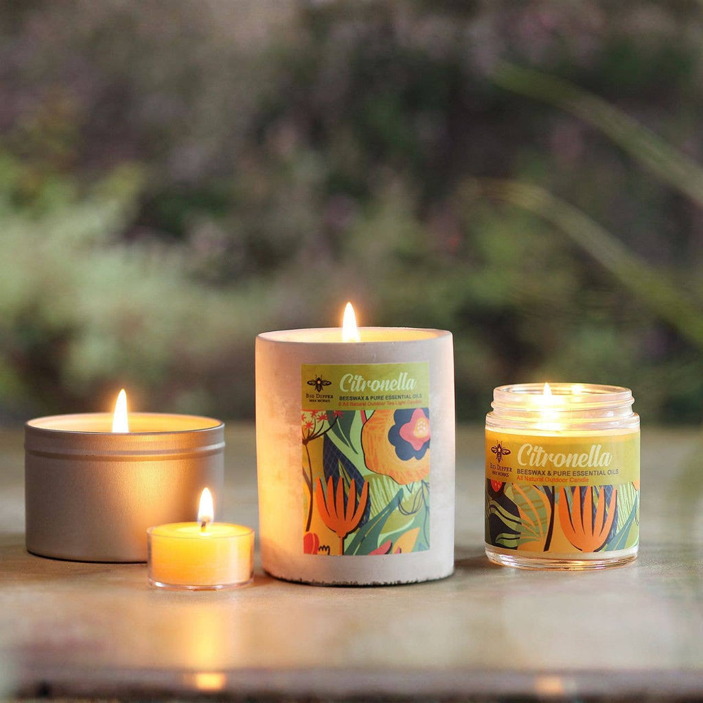 Citronella Candle – Beeswax Blend – 6 oz Tin – 20hr Burn