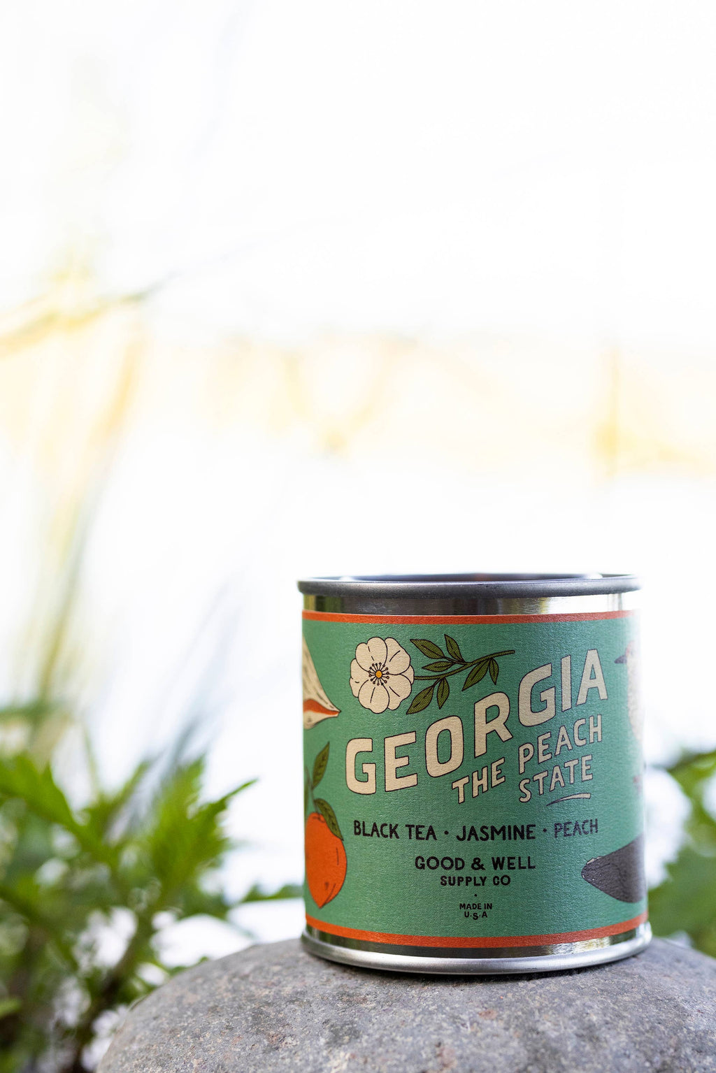 Georgia State Soy Candle : 1/2 Pint / Cotton Wick
