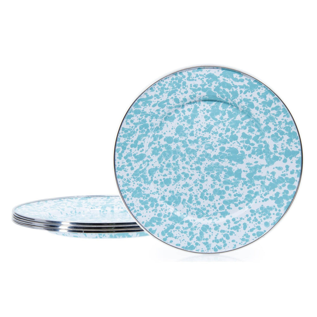Golden Rabbit Enamelware Swirl Dinner Plate